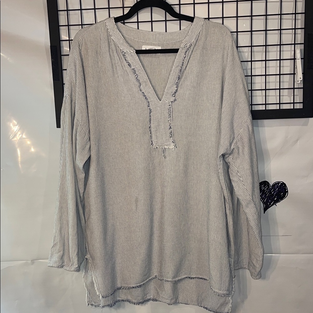 Velvet by Graham & Spencer 100% cotton Striped blouse